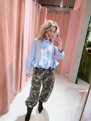 Mila Blouse - Lichtblauw