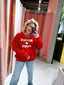 Bisous Sweater - Rood