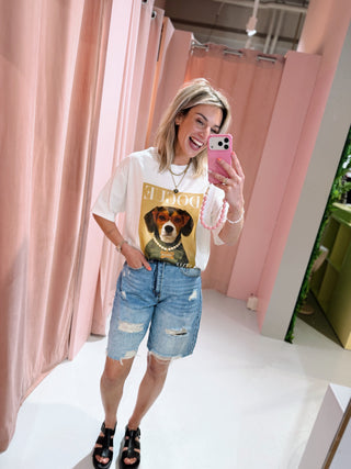 Fashion Dog Tee - Wit