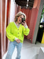 Uliya Cardigan - Neon Groen