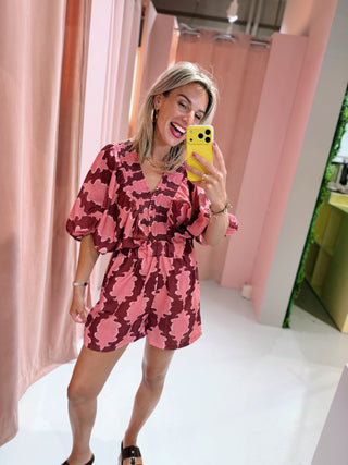 Stella Playsuit - Bordeaux