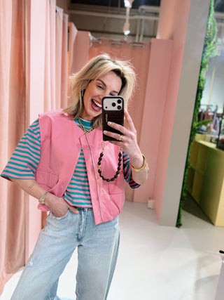 Victoria Gilet - Roze