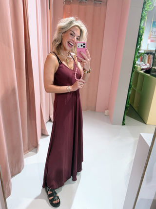 Mees Dress - Bordeaux