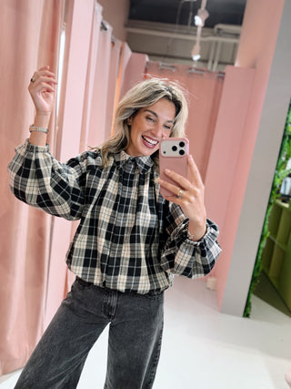 Lynn Ruit Blouse - Zwart