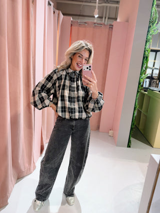 Lynn Ruit Blouse - Zwart