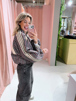 Lotte Ruit Jacket - Zwart/Bordeaux