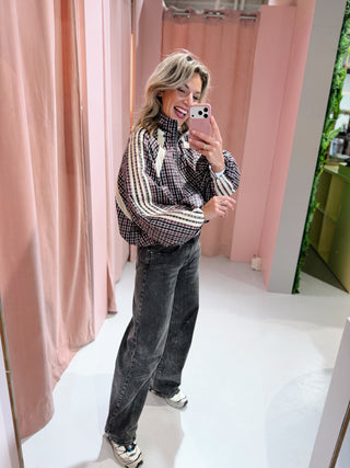 Lotte Ruit Jacket - Zwart/Bordeaux