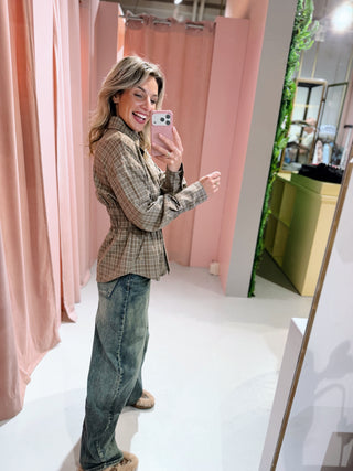 Lola Ruit Blouse - Bruin