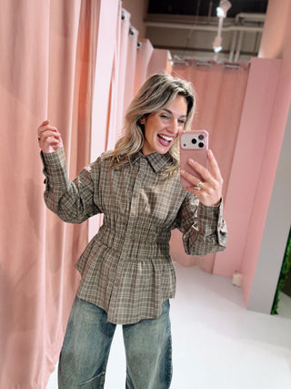 Lola Ruit Blouse - Bruin