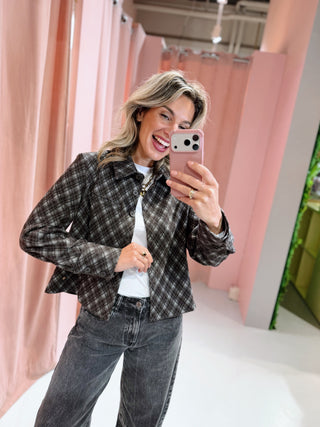 Loiza Ruit Blouse - Bruin