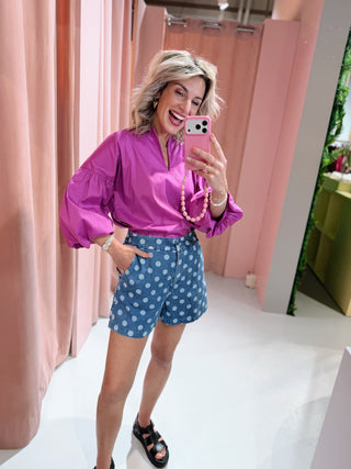 Lina Blouse - Magenta