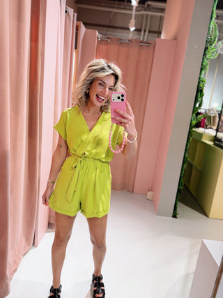 Esra Playsuit - Lime