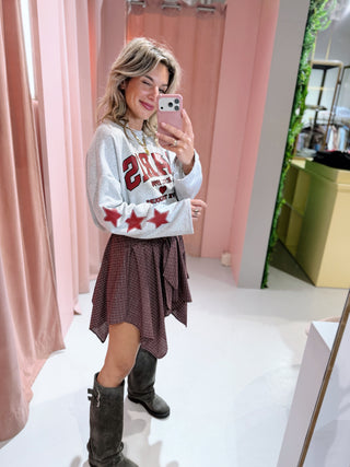 Paris Star Longsleeve - Grijs