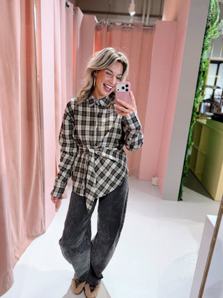 Lisanne Ruit Blouse - Zwart