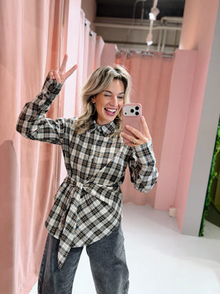 Lisanne Ruit Blouse - Zwart