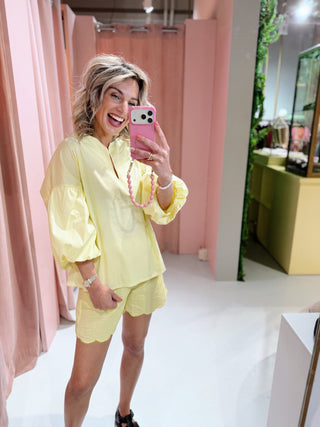 Lina Blouse - Butter Yellow