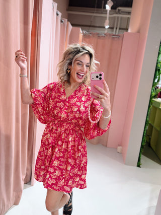 Luna Dress - Magenta