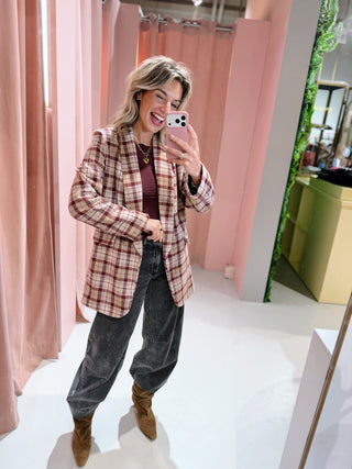 Lucy Ruit Blazer - Bordeaux
