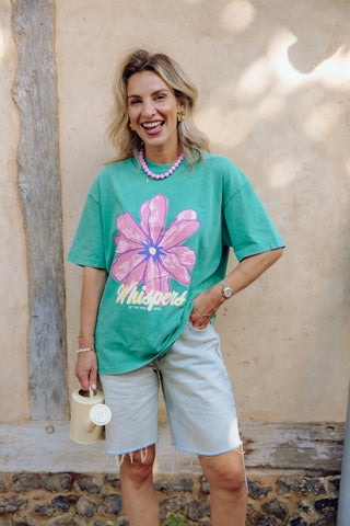 Flower Tee - Sea Green