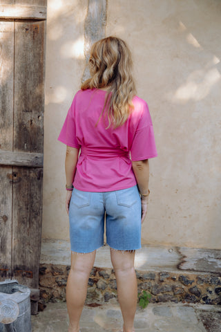 Flora Tee - Roze