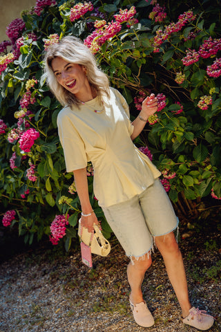Flora Tee - Geel
