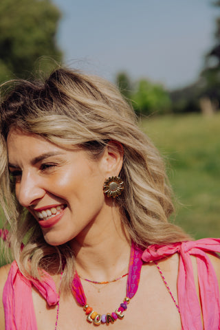 Sunflower Earrings - Goud