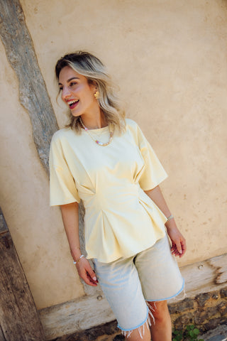 Flora Tee - Geel