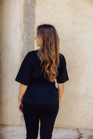 Flora Tee - Zwart