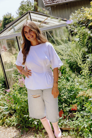 Flora Tee - Wit