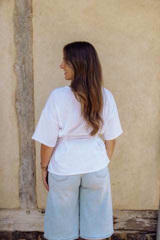 Flora Tee - Wit