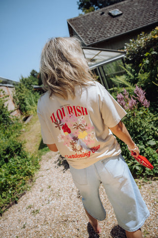 Flourish Tee - Beige