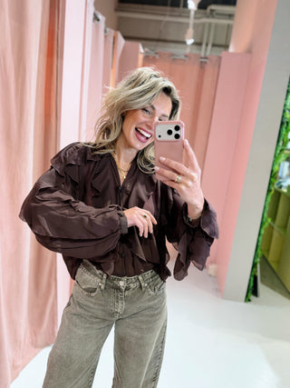Merel Blouse - Bruin