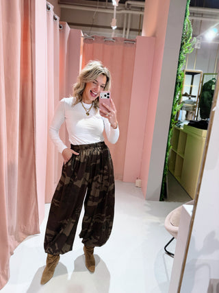 Mandy Balloon Pants - Camouflage
