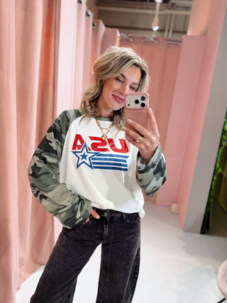 USA Longsleeve - Camouflage