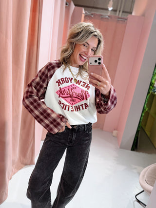 NY Ruit Longsleeve - Bordeaux