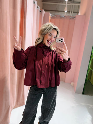 Maeve Blouse - Bordeaux