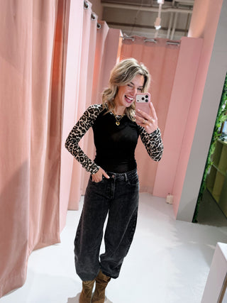 Miley Longsleeve - Leopard