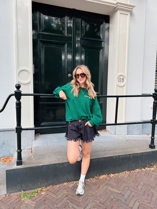 Champagne Club Sweater - Bottle Green