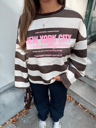 New York Longsleeve - Bruin