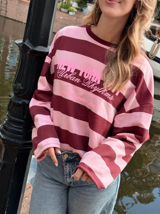 New York Longsleeve - Roze