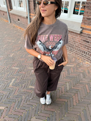Bike Week Tee - Washed Brown