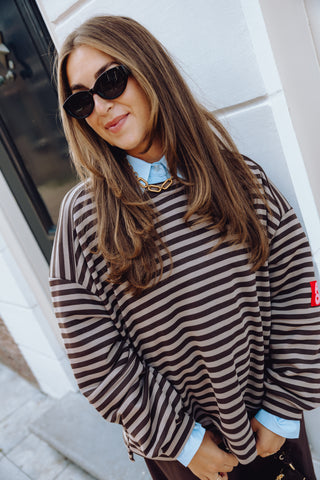 Amore Sweater - Taupe/Bruin