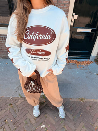 California Star Longsleeve - Off White/Bruin