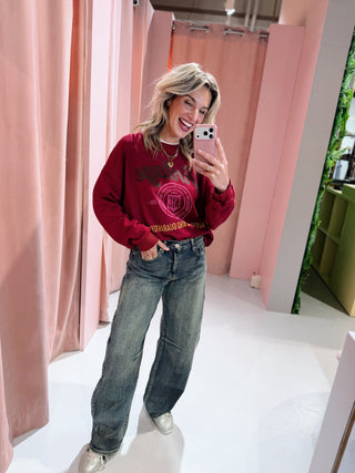 Lieke Sweater - Bordeaux