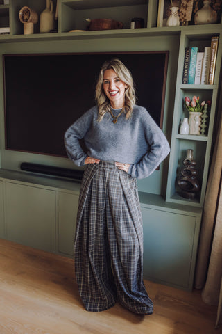Lena Pleated Pants - Bruin