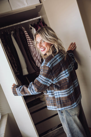 Kenza Ruit Jacket - Blauw