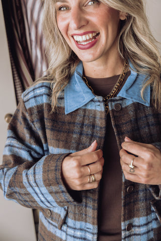 Kenza Ruit Jacket - Blauw