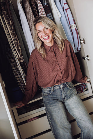Tessa Blouse - Bordeaux