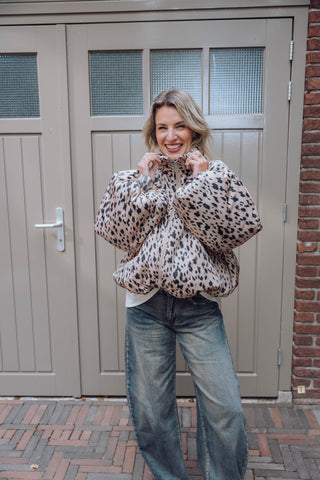 Anais Jacket Animal - Bruin