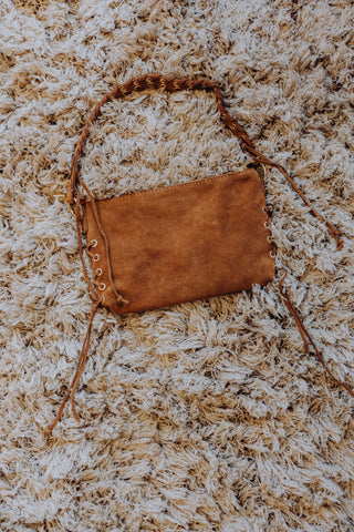 Verony Suede Bag - Cognac